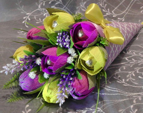 Мастер-класс «Сладкие букеты из конфет» или «Сладкая флористика»