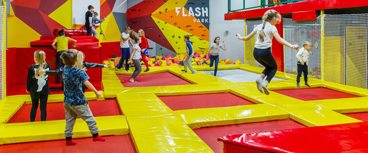 Посещение  батутного центра Flash park