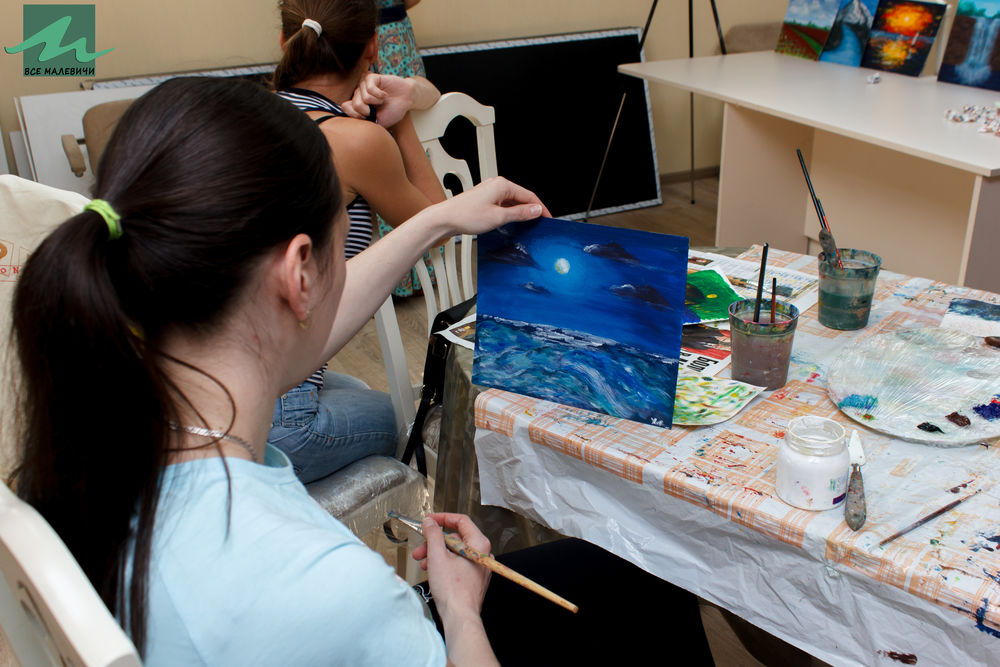 Мастер-класс «Картина красками на холсте»