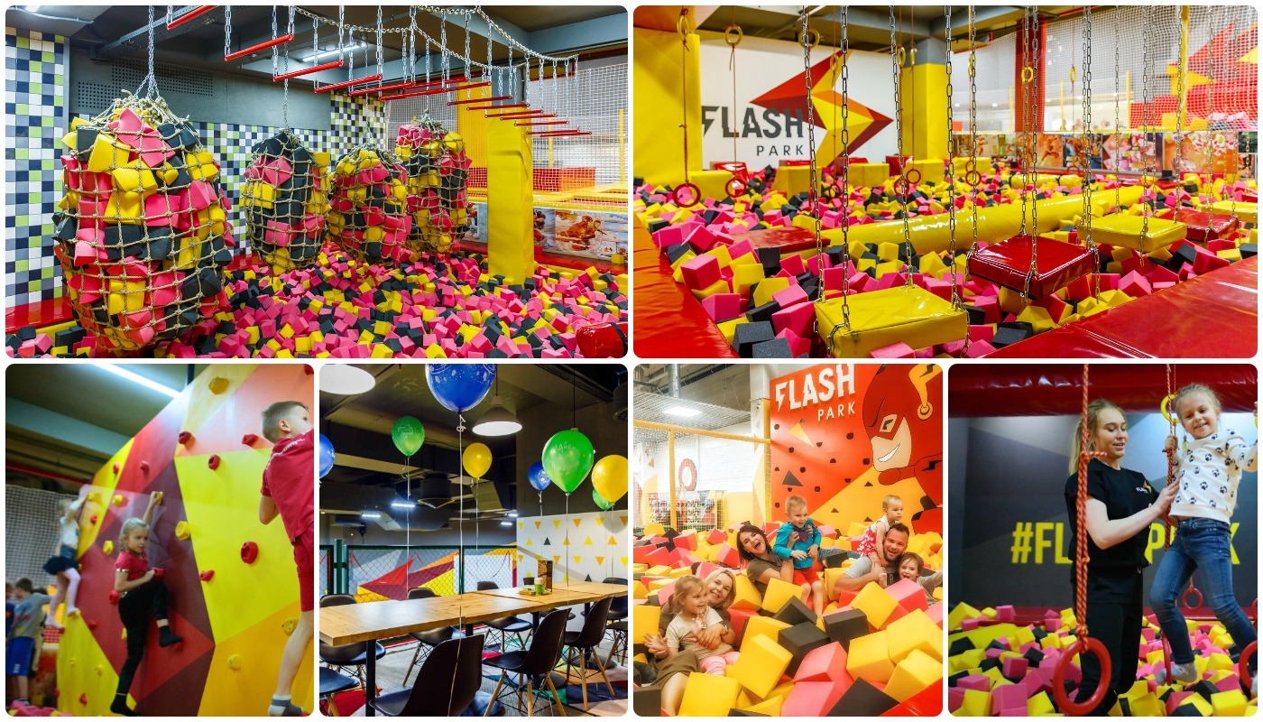 Посещение батутного центра Flash park