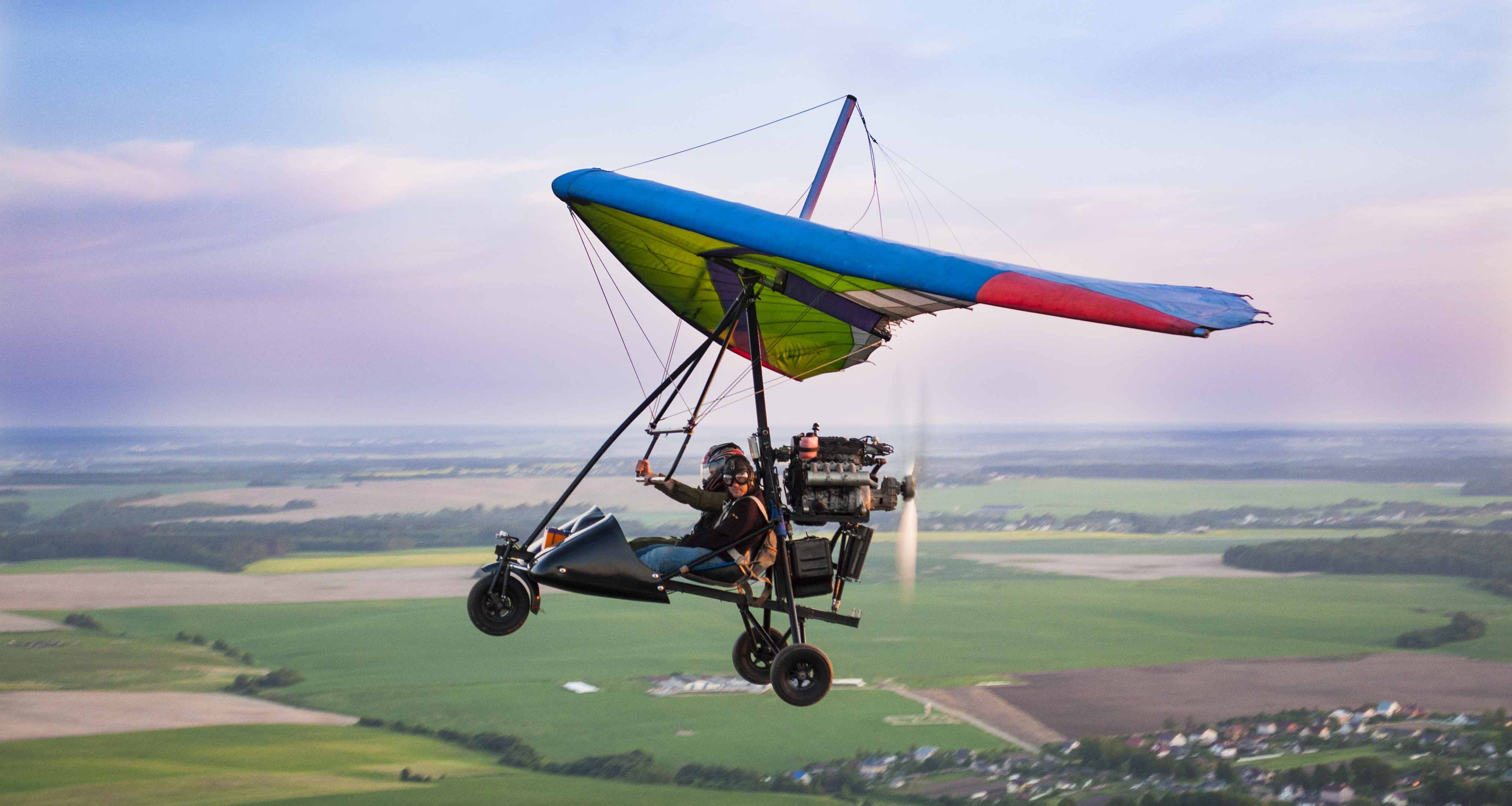 Полет на мотодельтаплане